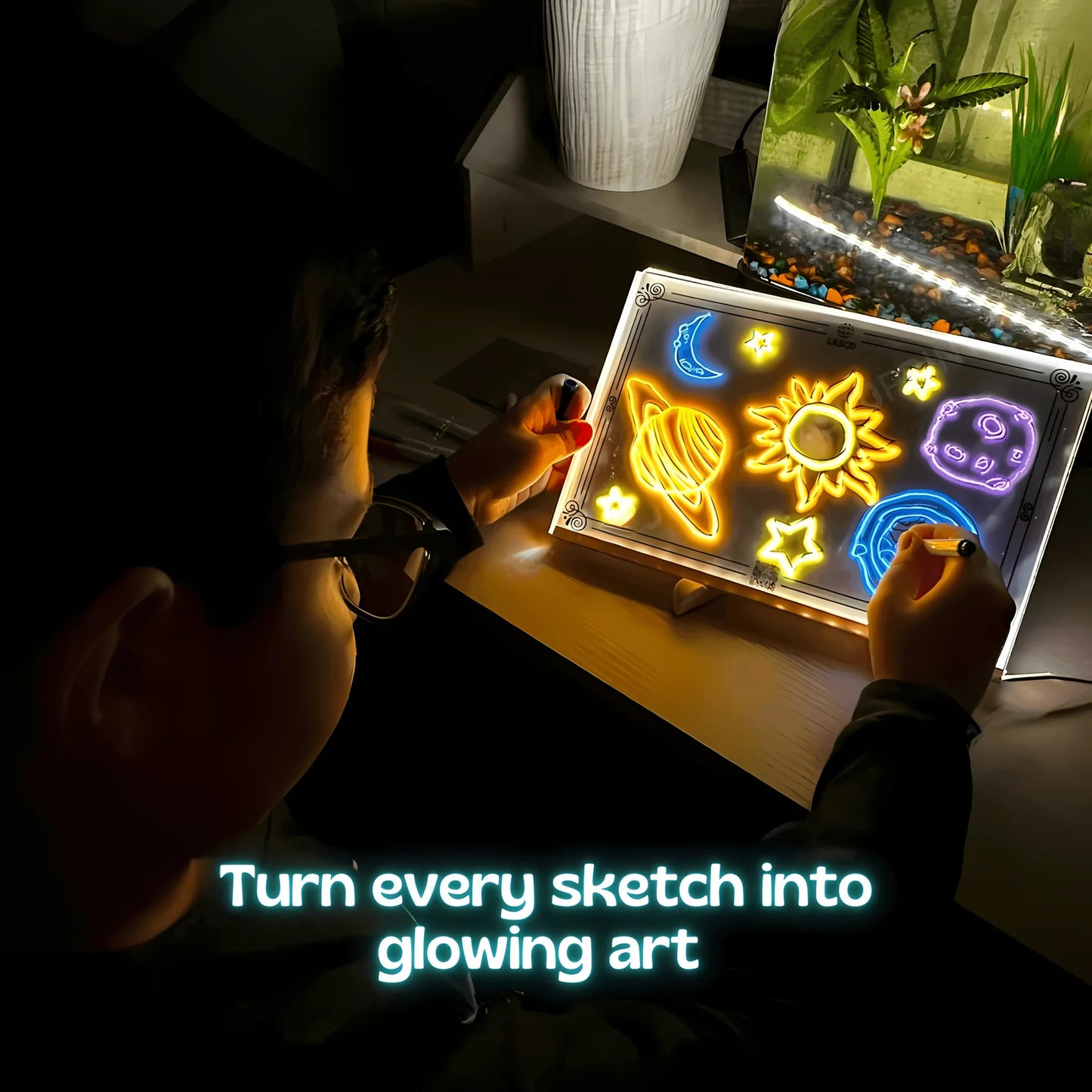 LumiCréatif™ Tableau de Dessin LED qui stimule la créativité