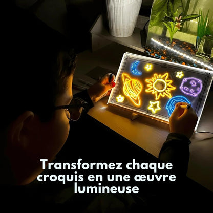 LumiCréatif™ Tableau de Dessin LED qui stimule la créativité